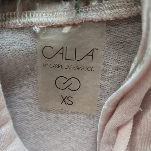 Calia By Carrie Underwood Womens Xs Soft Pink hoodie With Velvet Accents - Picture 3 of 5
